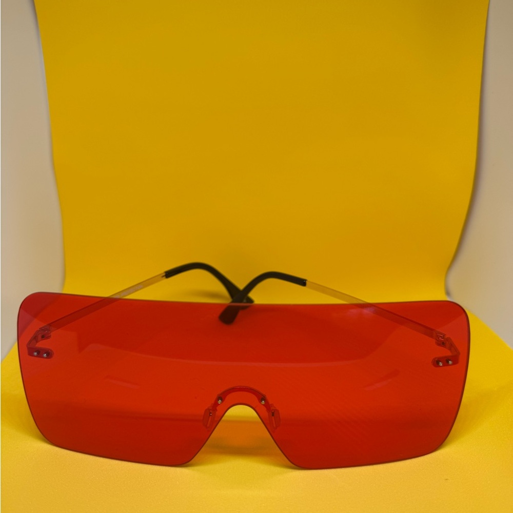 Red Oversized Sunglasses
